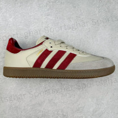 adidas Samba OG – Cream White & Sand Strata Premium Retro Sneakers