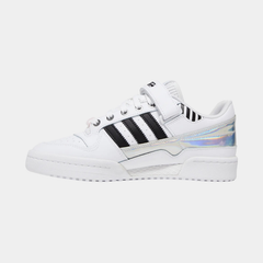 Women’s Retro Basketball Lifestyle Sneakers – White, Pink & Black Leather