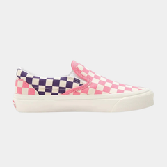 Classic Heritage Slip-On Lifestyle Sneakers – Pink, Purple & White
