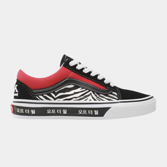 Classic Heritage Lace-Up Lifestyle Sneakers – Anaheim Factory Black/Red