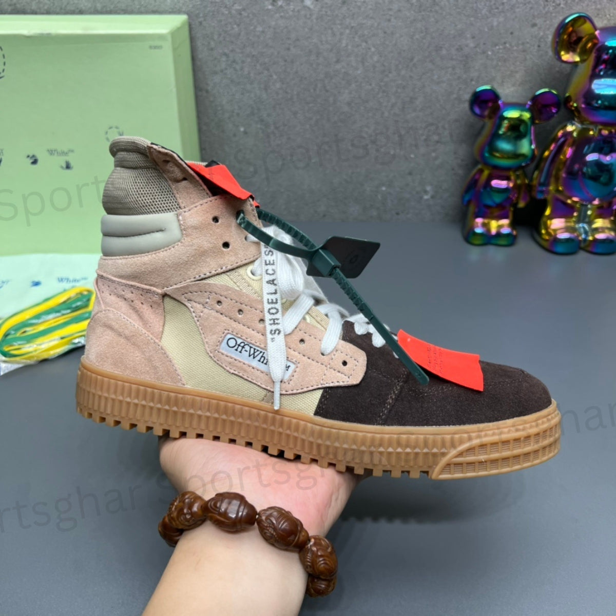 Off-White 3.0 Off-Court High-Top Latte Beige & Tan