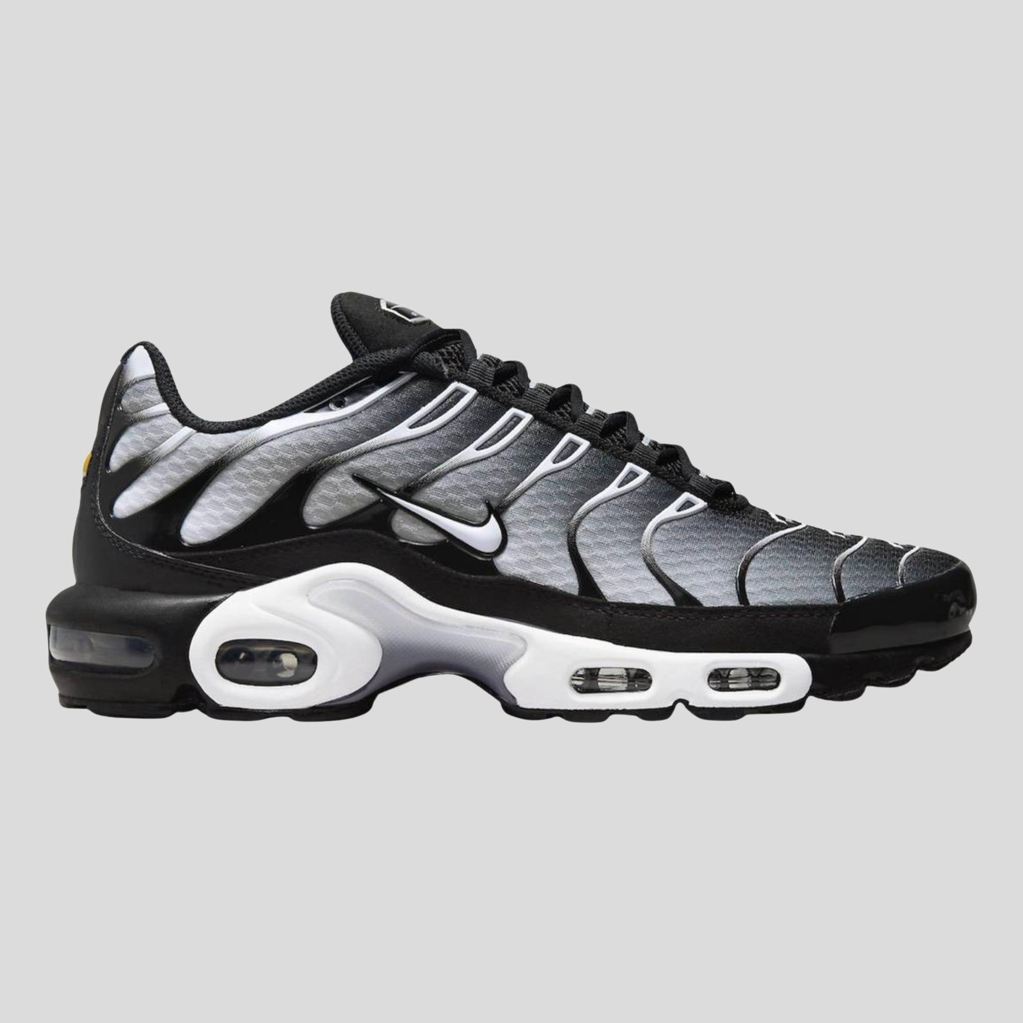 Nike Air Max Plus Black Metallic Silver Comfort Street Style Sneakers