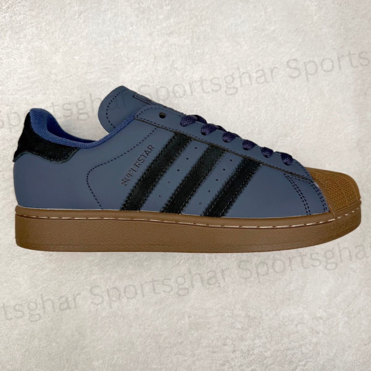 Adidas Superstar Blue Gum Sole Shoes