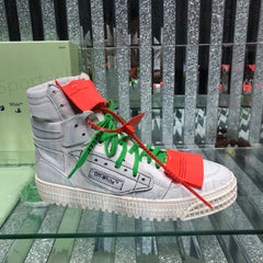 Off-White 3.0 Off-Court High-Top Sneakers – White & Kelly Green