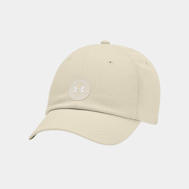 Ladies Under Armour Iso-Chill ArmourVent Adjustable Cap - Silt & White