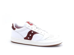 Saucony Jazz Court Sneaker White Red Leather Trainers