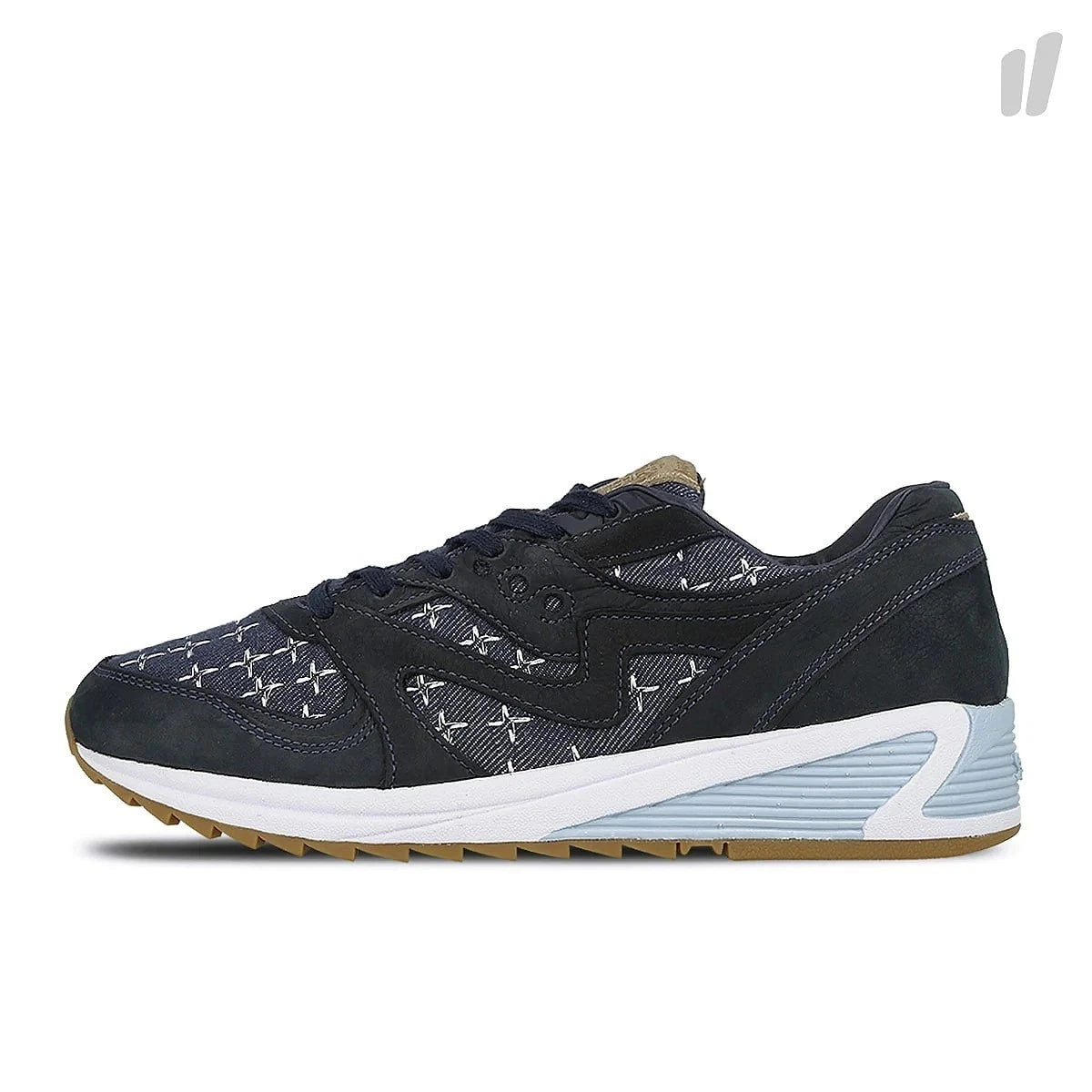 Saucony Grid 8000 Blue Navy Marine Retro Running Trainers