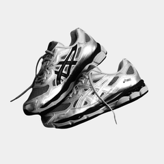 ASICS GEL-NYC Silver Navy Men’s Trainers
