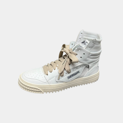 Off-White 3.0 Off-Court High-Top Sneakers – White & Sail Beige