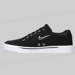 Men’s Classic Canvas Lifestyle Sneakers – Black & White