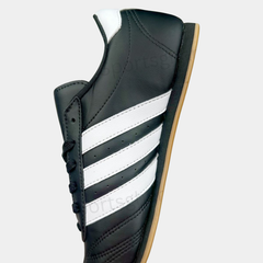 Adidas Adicourtt Premium Leather Sneakers – Black & White Gum Sole