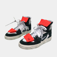 Off-White 3.0 Off-Court High-Top Sneakers – Black & White