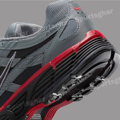 Nike P-6000 Men’s Trainers Grey Black Red Retro Running Sneakers