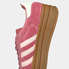 Adidas Gazelle Bold Shoes – Pink Velvet Triple-Platform Sneakers
