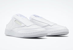 Classic Minimalist Leather Court Mules – Off-White & Cold Grey
