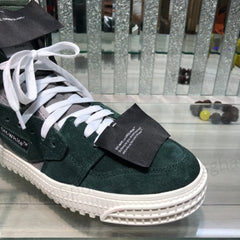 Off-White 3.0 Off-Court High-Top Sneakers – Triple Black & Anthracite Grey