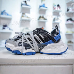 adidas Mad IIInfinity – Core Black & Lucid Blue Futuristic Chunky Sneakers