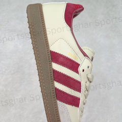 adidas Samba OG – Cream White & Sand Strata Premium Retro Sneakers
