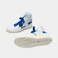Off-White 3.0 Off-Court High-Top Sneakers – White Blue & Cream