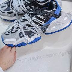 adidas Mad IIInfinity – Core Black & Lucid Blue Futuristic Chunky Sneakers