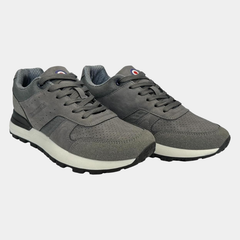 Lambretta Mens Echo 2 Lace Up Sporty Retro Trainers