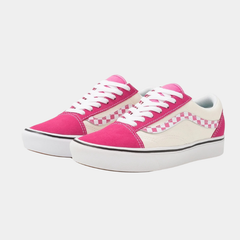 Vans ComfyCush Old Skool Sidestripe Carmine Rose Pink Sneakers