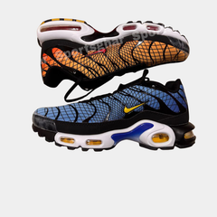 Nike Air Max Plus Greedy Mens Trainers Blue Yellow Black Tuned Air Sneakers