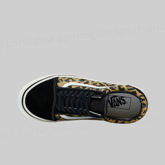 Vans Old Skool Leopard Print Black and White