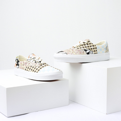 Classic Heritage Lace-Up Lifestyle Sneakers – Meadow Patchwork Edition