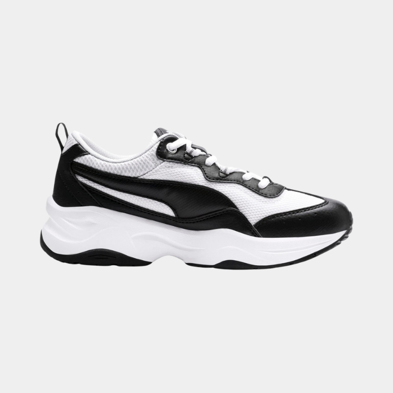Puma Cilia Womens Trainers Black White Grey Violet Sneakers