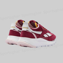 Women’s Retro Cushion Lifestyle Sneakers – Bordeaux & Chalk