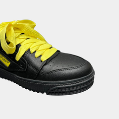 Off-White 3.0 Off-Court High-Top Sneakers – Black & Electric Yellow