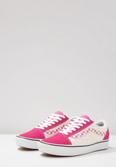 Vans ComfyCush Old Skool Sidestripe Carmine Rose Pink Sneakers