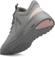 Women’s Lightweight Mesh Lifestyle Sneakers – Ash & Pale Blush
