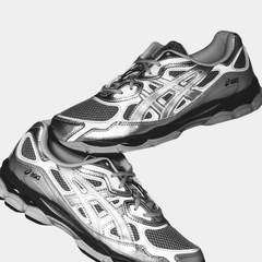 ASICS GEL-NYC Silver Navy Men’s Trainers