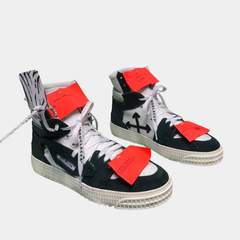 Off-White 3.0 Off-Court High-Top Sneakers – Black & White