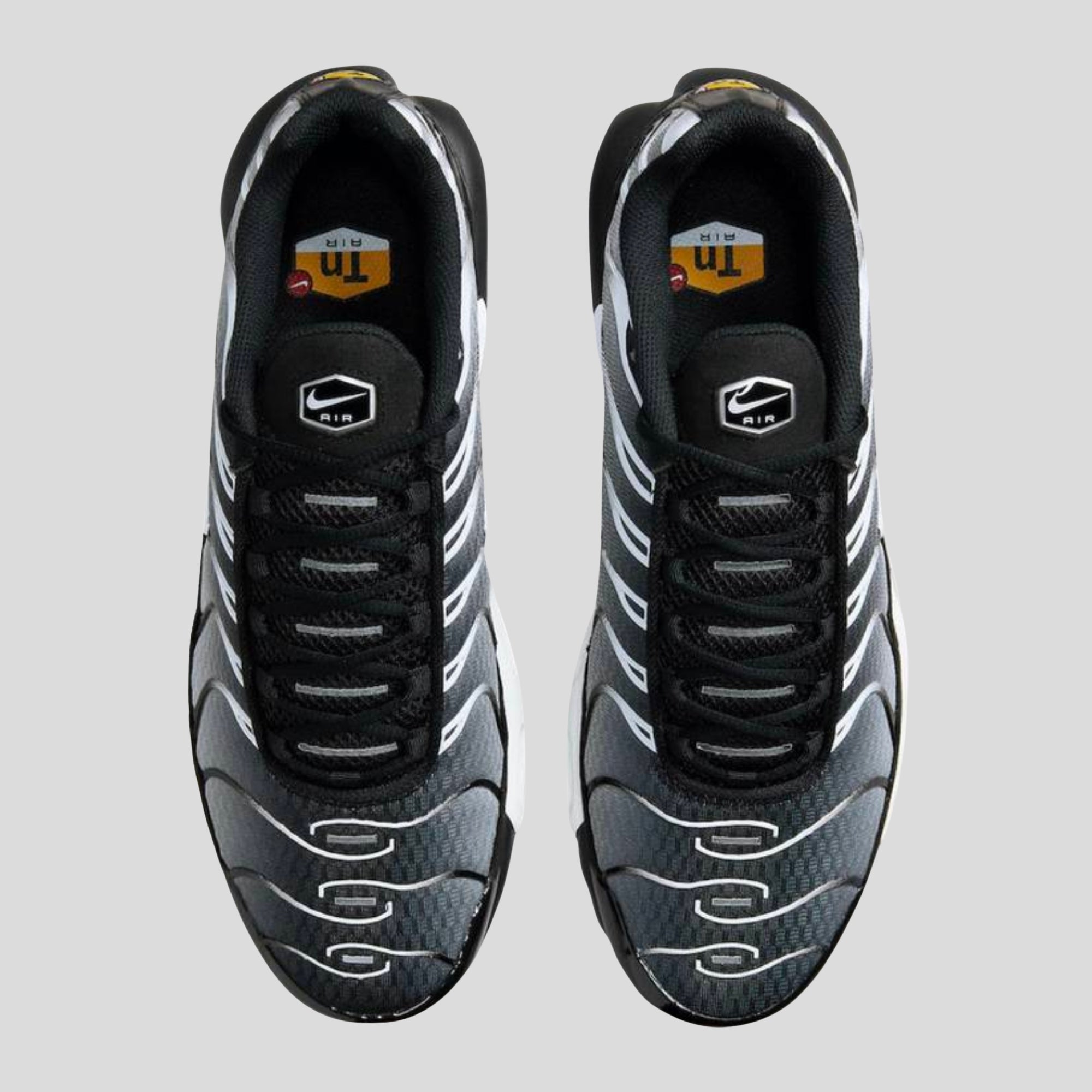 Nike Air Max Plus Black Metallic Silver Comfort Street Style Sneakers