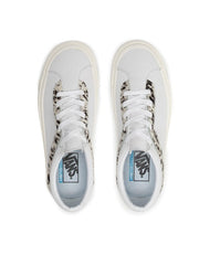 Vans Bold Ni White Pony Nubuck Leather Trainers Unisex Sneakers
