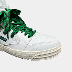 Off-White 3.0 Off-Court High-Top Sneakers – White & Kelly Green