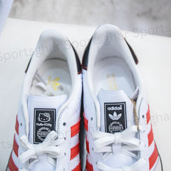 Adidas Gazelle Indoor x Hello Kitty – Cloud White & Red Special Edition Sneakers