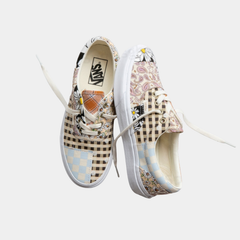 Classic Heritage Lace-Up Lifestyle Sneakers – Meadow Patchwork Edition
