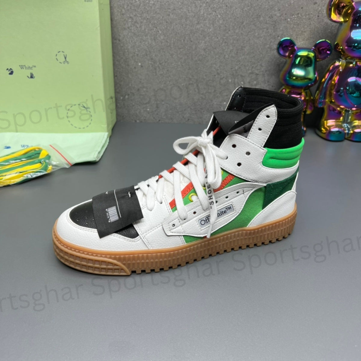 Off-White 3.0 Off-Court High-Top White Green Orange