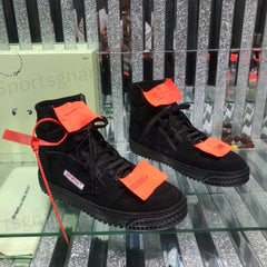 Off-White 3.0 Off-Court High-Top Sneakers – Triple Black