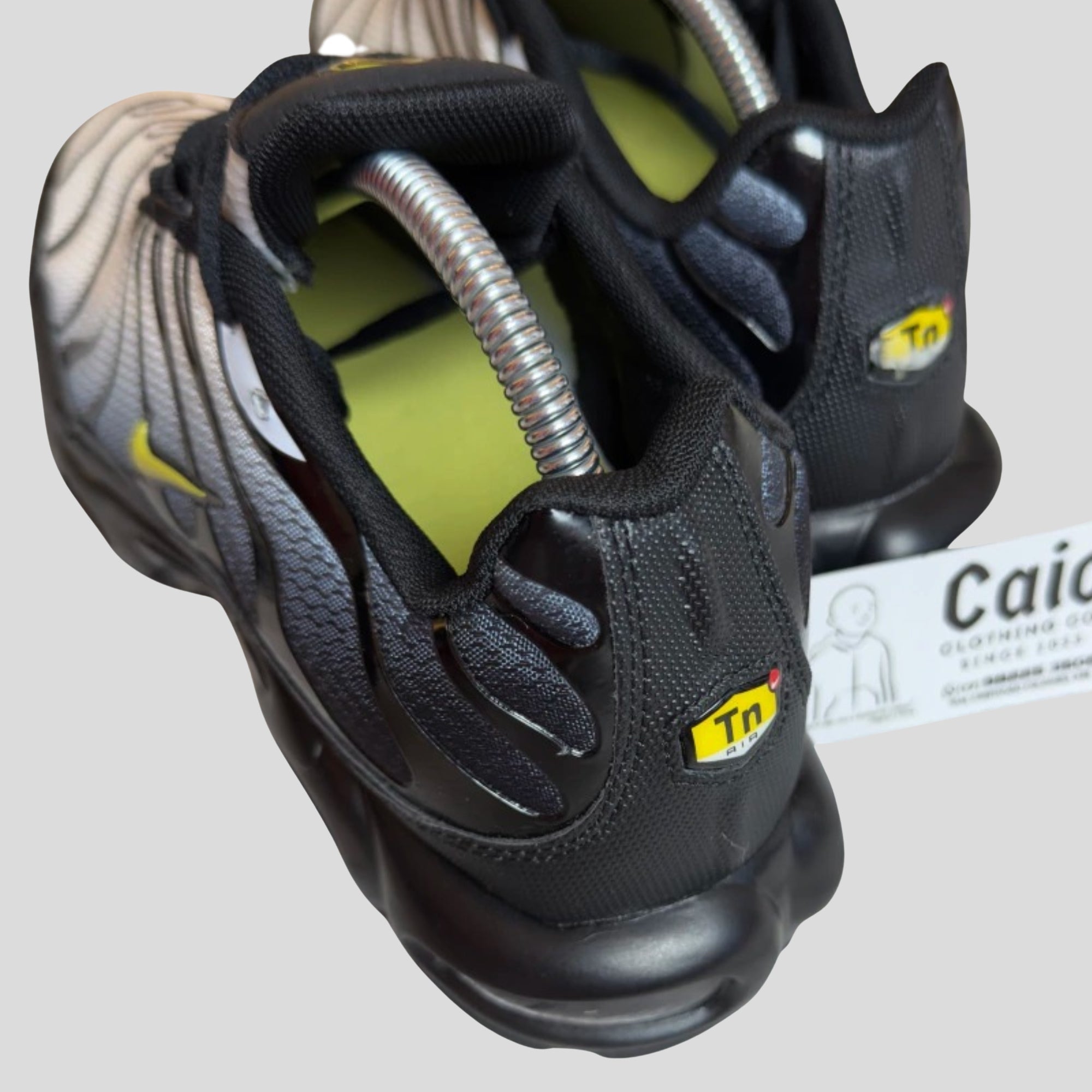 Nike Air Max Plus Black Opti Yellow Mens Trainers