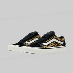 Vans Old Skool Leopard Print Black and White