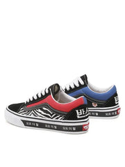 Classic Heritage Lace-Up Lifestyle Sneakers – Anaheim Factory Black/Red