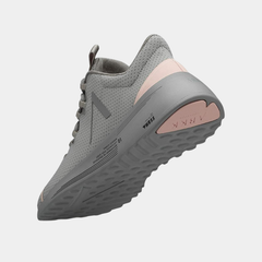 Women’s Lightweight Mesh Lifestyle Sneakers – Ash & Pale Blush