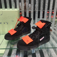 Off-White 3.0 Off-Court High-Top Sneakers – Triple Black
