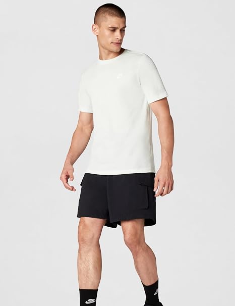 NIKE Men's M Nsw Tee Icon Futura T-Shirt - White