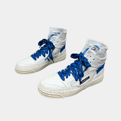 Off-White 3.0 Off-Court High-Top Sneakers – White Blue & Cream